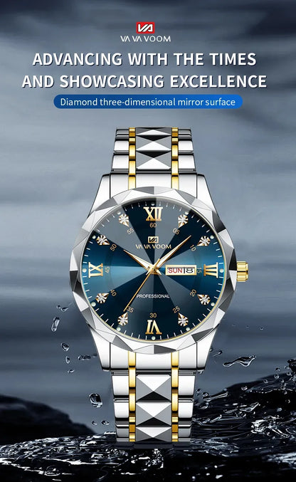 Men Watch Water Diamond