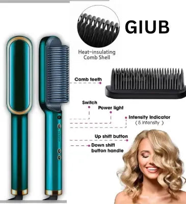 Electric brush straightner